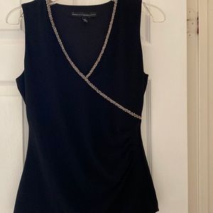 WHBM black with silver beets top